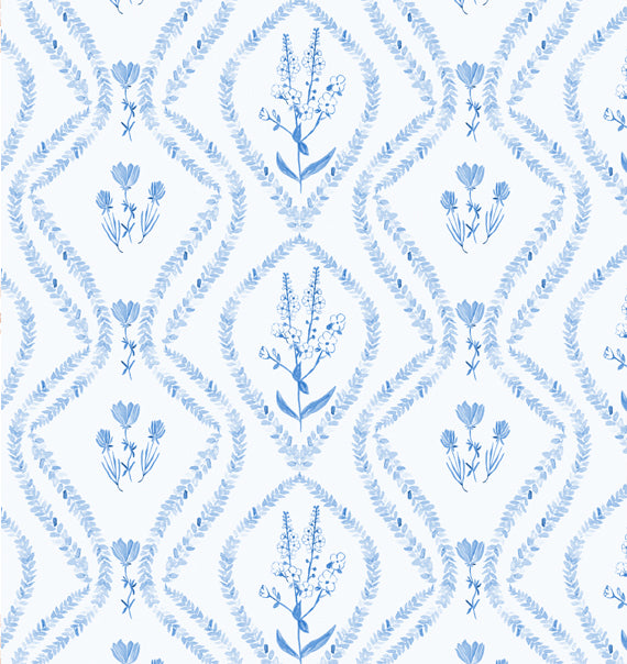 Wild Vines Deep Blue