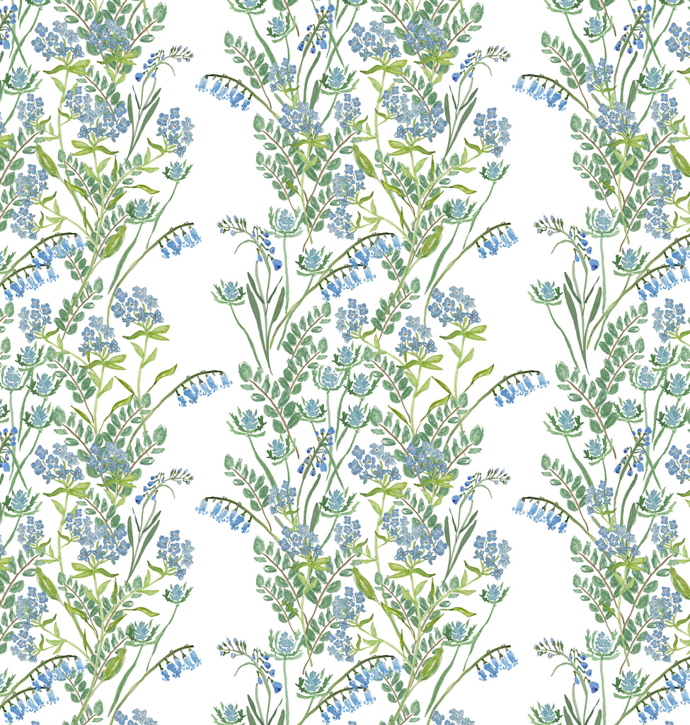 Foxgloves Blue Linen & Performance