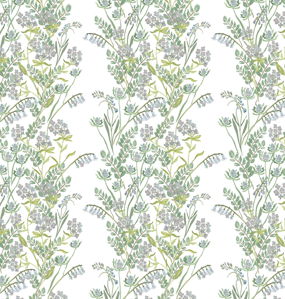 Foxgloves Lilac Print Wallpaper