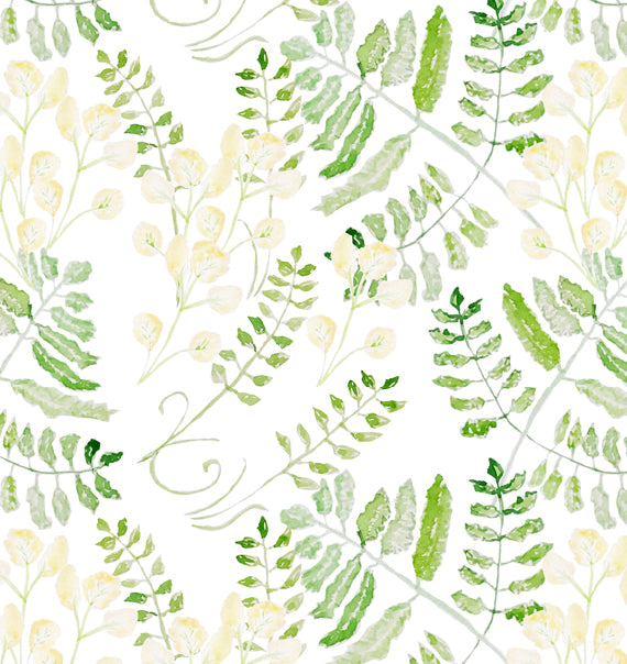 Fern Yellow Linen