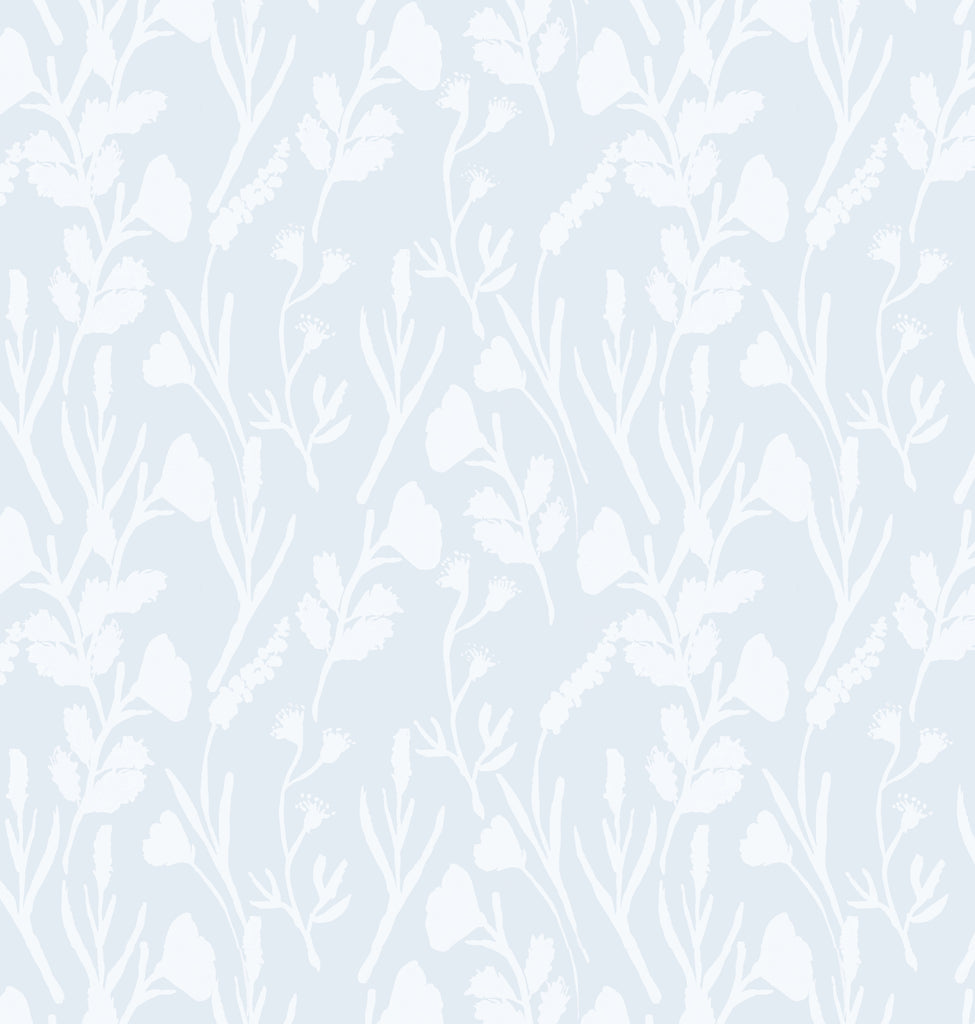 Tea Party Blue Linen