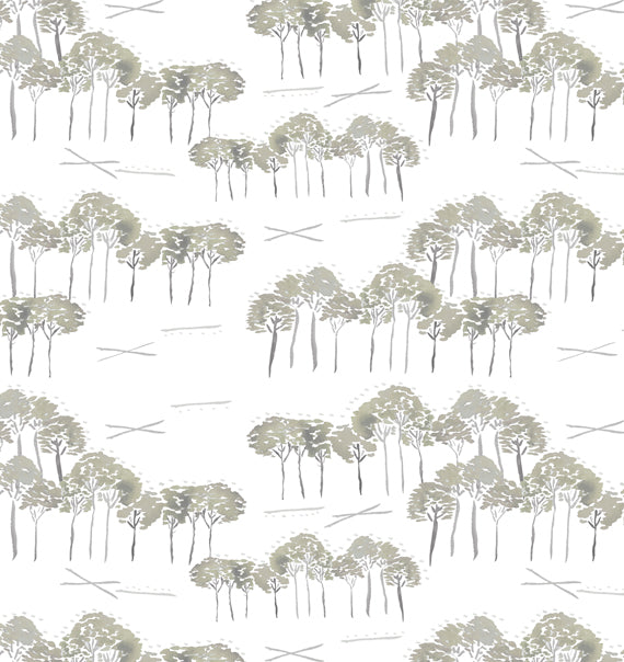 Grayton Trees Tan Cotton Canvas