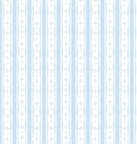 Overdot Blue Print Wallpaper