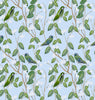 Hummingbirds Blue Linen