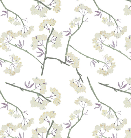 Willow Lilac Print Wallpaper