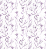 Iris Purple Print Wallpaper