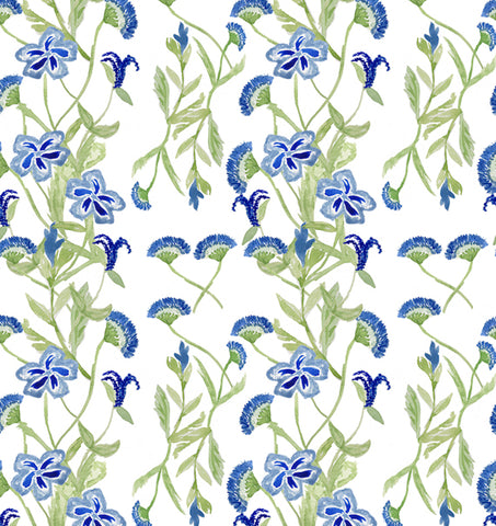 Wallflower Blue Linen
