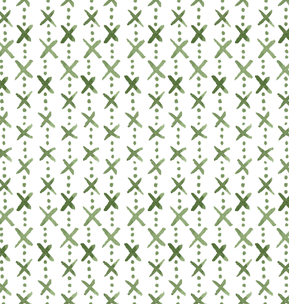 Overdot Green Print Wallpaper