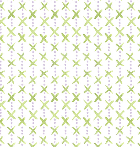 Overdot Green Linen Cotton