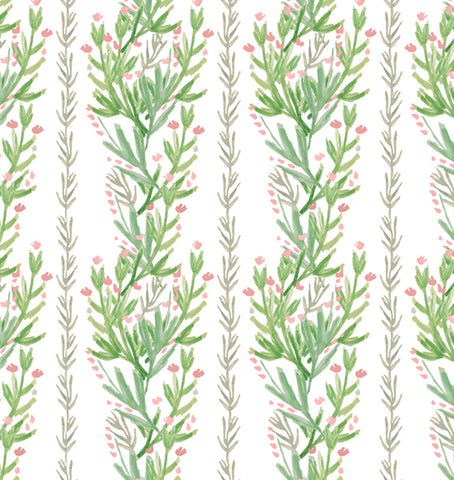 Willow Peach Print Wallpaper