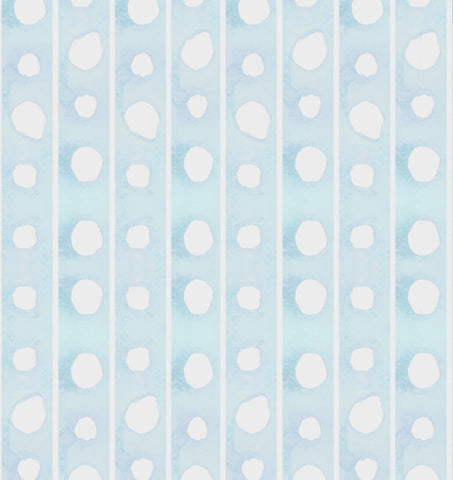 Debonair Blue Print Wallpaper