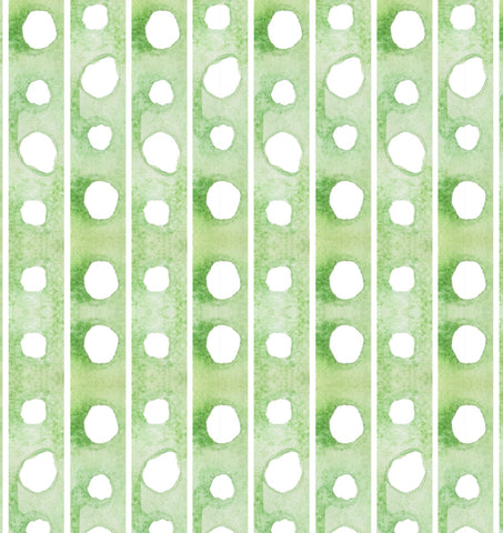 Overdot Green Print Wallpaper