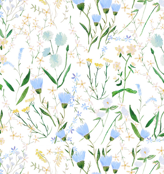Spring Wildflower Print Wallpaper