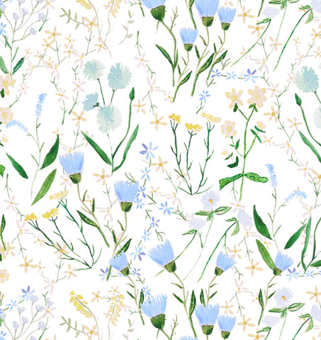 Wallflower Blue Linen